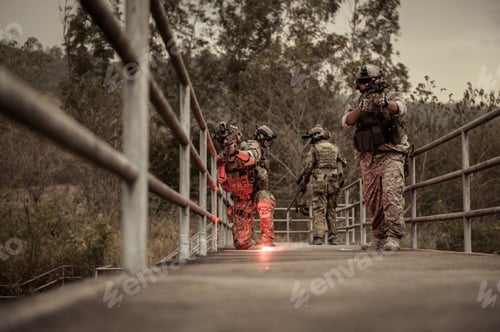 Preview: Soldiers in Military Operation in the forest