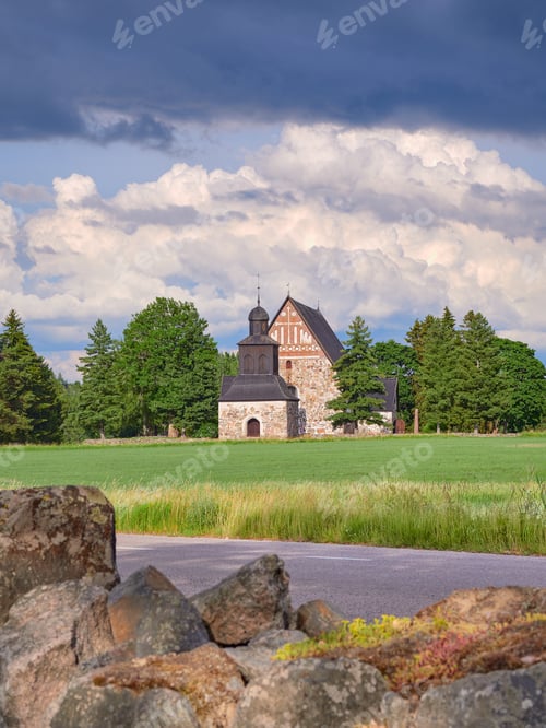 Preview: Old church in Finnish Sipoo.