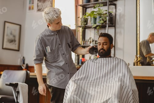 Preview: Barber is doing haircut