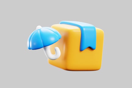 Preview: Insured delivery box with umbrella