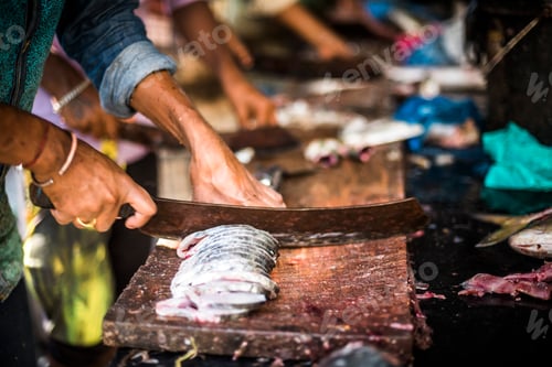 Preview: Fish for sale in Mapusa Market, Goa, India
