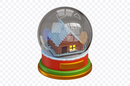 Preview: Holiday Snow Globe House