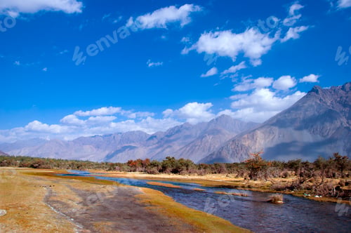 Preview: Landscape of mountain river, Mountain stream, Ladakh