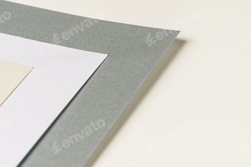 Preview: Paper samples for business and arts close up