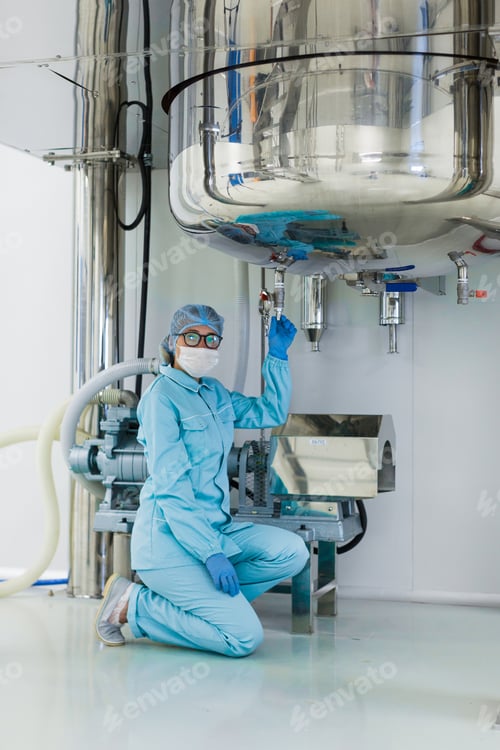 Preview: scientist monitors the readings on the equipment