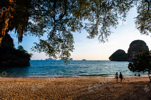Preview: Famous Phranang cave at Raylay Railay Beach Krabi Thailand