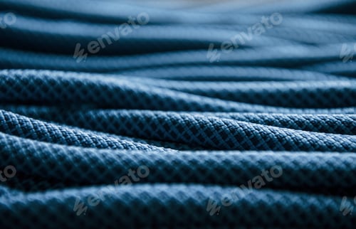 Preview: Many of the blue colored knots for the sports and ship equipment lying down on the floor