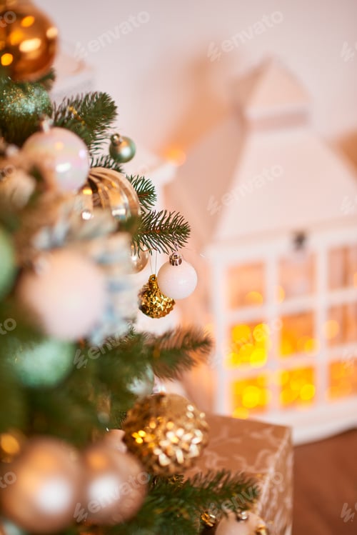 Preview: Happy New Year! Christmas greeting card.