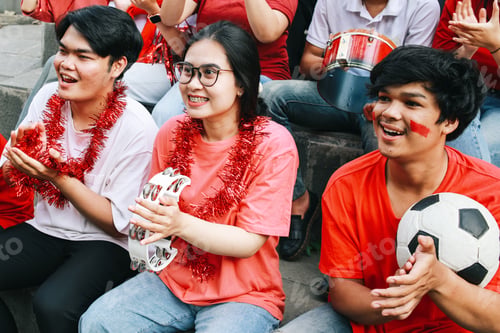 Preview: Football Supporters Cheering Their Team