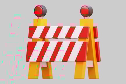 Preview: Cartoon Construction Road Barricade