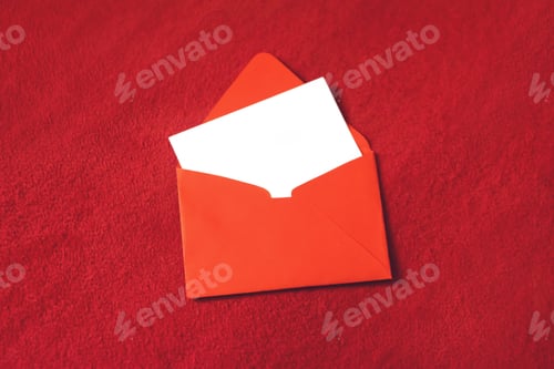 Preview: Valentines day greeting card, mockup with copy space