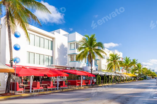 Preview: Miami Beach, Florida, USA cityscape on Ocean Drive