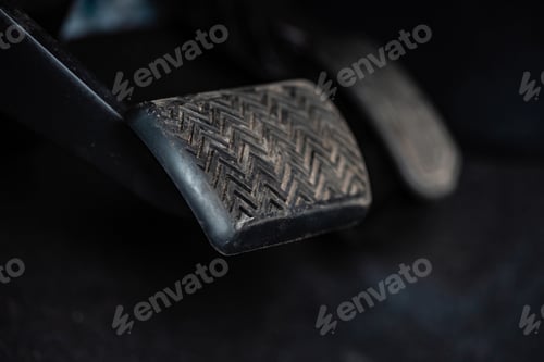 Preview: close up view of brake pedal in car
