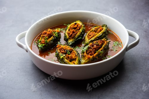 Preview: Bharwa Karela masala or stuffed bitter melon curry