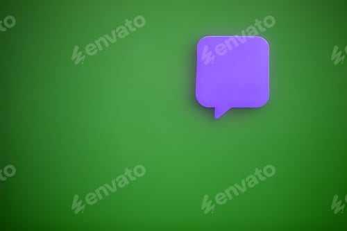 Preview: Stickers on green wall. Empty Space for text
