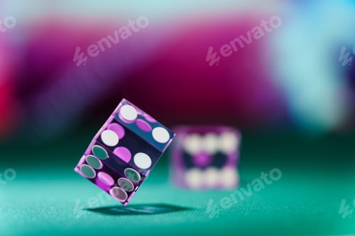Preview: Casino purple dice at the casino