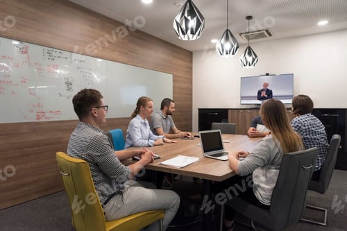 Preview: startup business team on meeting at modern office