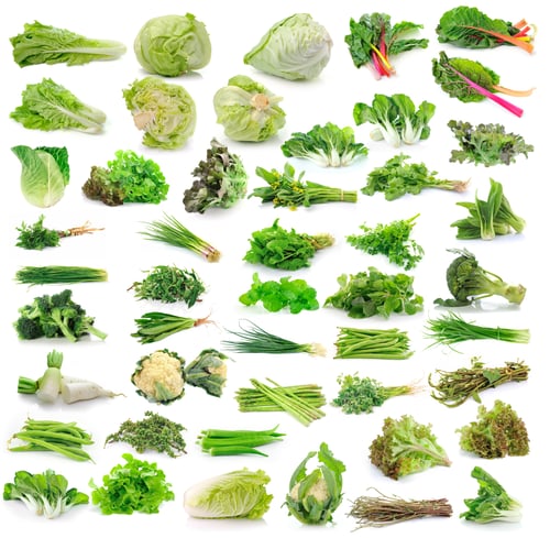 Preview: Vegetables collection isolated on white background