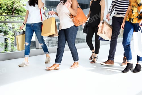Preview: Group Of People Shopping Concept