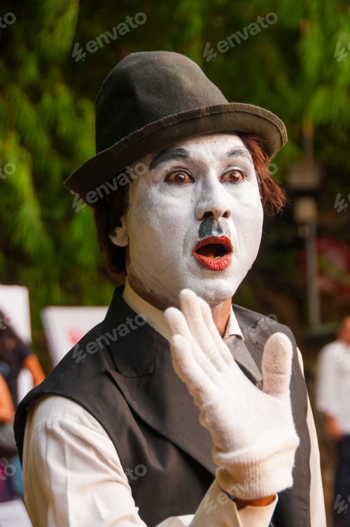 Preview: Portrait of impersonator as a joker, India.
