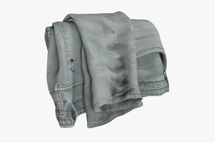 Preview: Folded Grey Denim Jeans