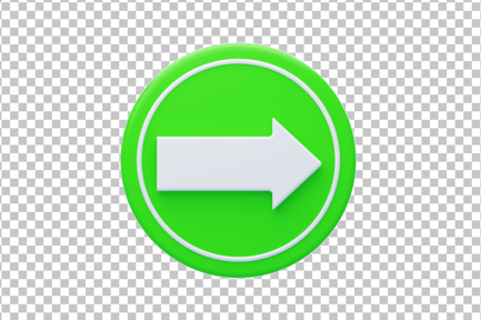 Preview: Arrow Button 3D Icon