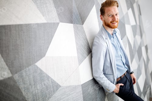 Preview: Ginger young businessman