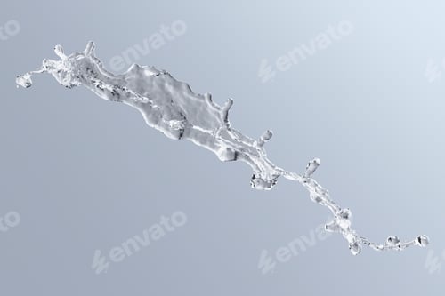 Preview: Splashing water texture background, gray design