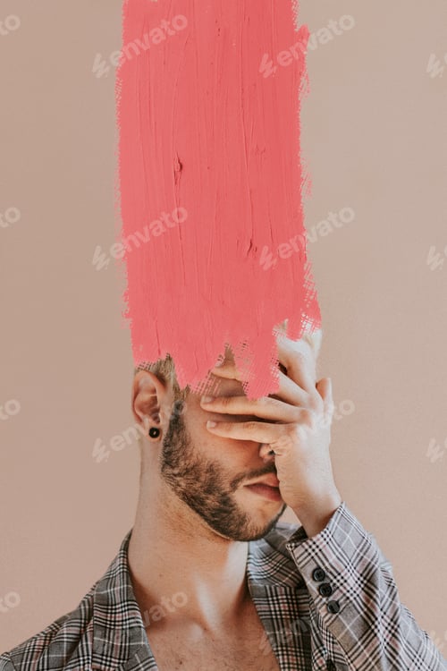 Preview: Pink paint on a model