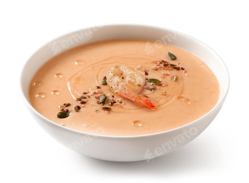 Preview: bowl of tomato cream soup