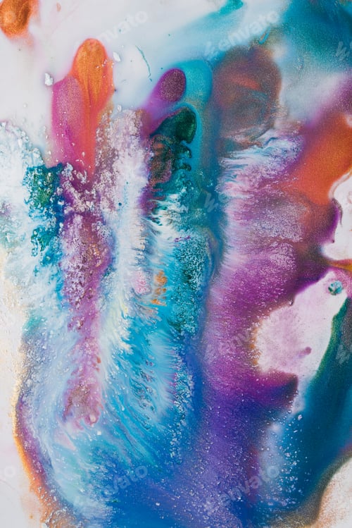 Preview: Stains of bright metallic paint