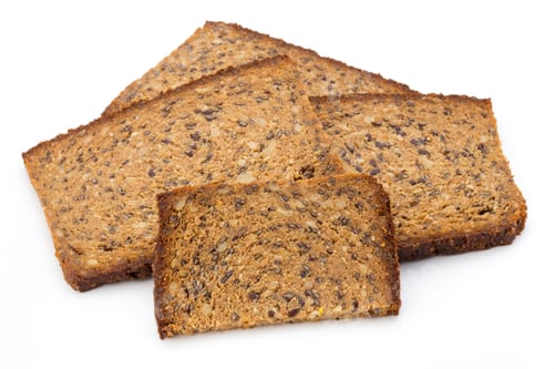Preview: Sliced Whole Grain Bread with Seeds Isolated