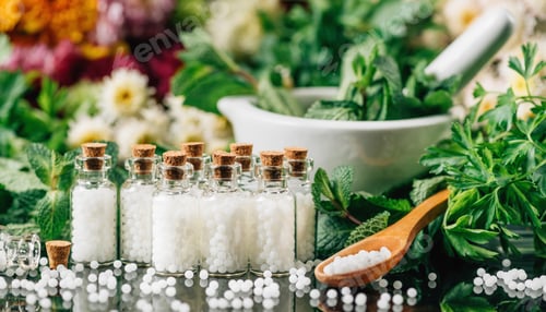 Preview: Homeopathy Treatment - Alternative Medicine Concept