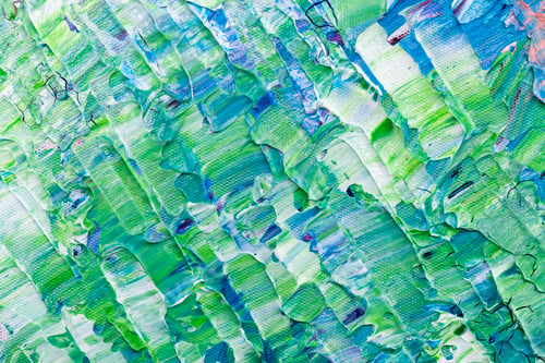Preview: Acrylic paint textured background in green aesthetic style creative art