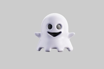 Preview: Smiling ghost figure