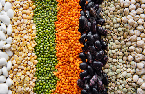 Preview: Food background with different legumes