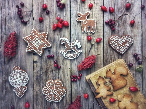 Preview: Decorated Christmas gingerbread cookies