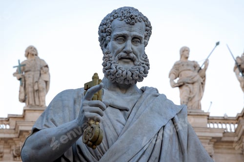 Preview: Statue of St. Peter in front of St. Peter's Basilica
