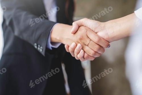 Preview: handshake of business People deals with business. Hold hands and shake hands in the office meeting t