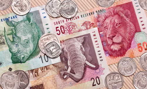 Preview: Old South African Banknotes and coins.