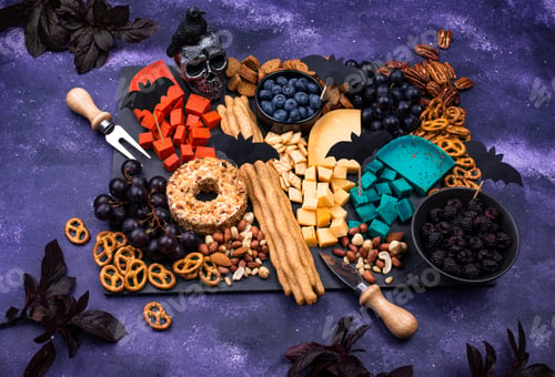 Preview: Cheese plate with berries, nuts and snacks