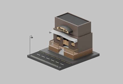 Preview: Isometric Classic Bar Building