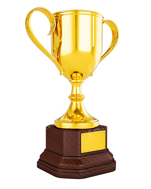 Preview: Gold trophy cup and soccer football ball with Turkey flag isolat