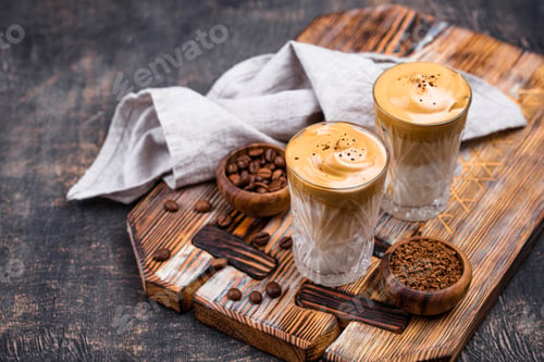 Preview: Dalgona whipped coffee with milk