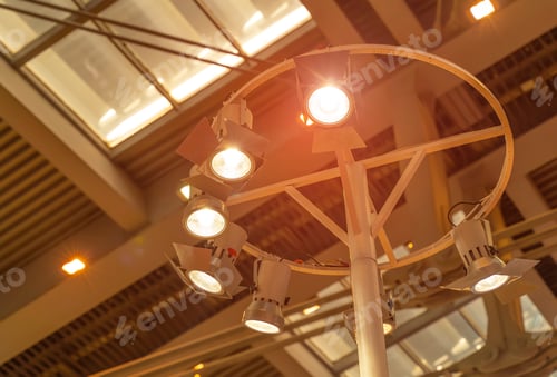 Preview: Led Light On Mall Roof.