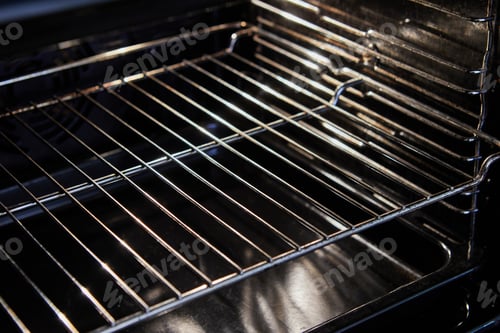 Preview: Electric oven hob inside with grate for dishes.