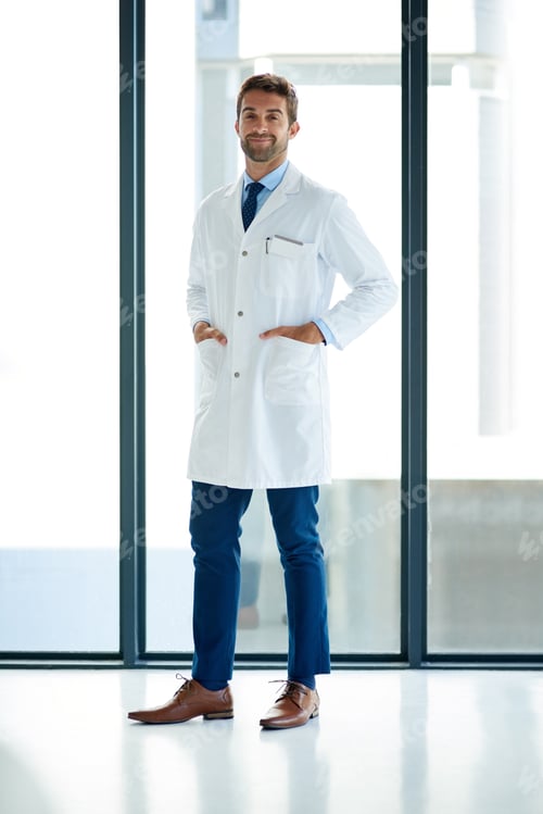 Preview: Your health will always be what matters most. Portrait of a young doctor standing in a hospital.