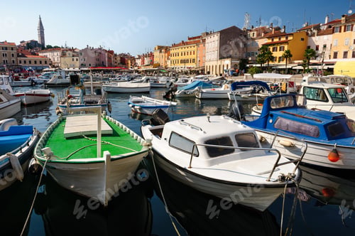 Preview: Marina of Rovinj town, Croatia