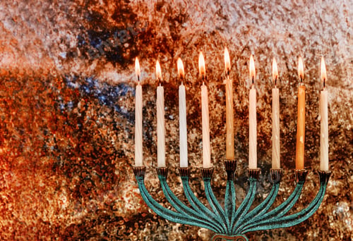 Preview: Chanukah menorah symbol of Judaism traditional jewish holiday