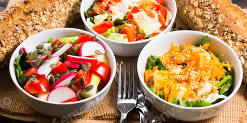 Preview: Colorful vegetable salad bowl